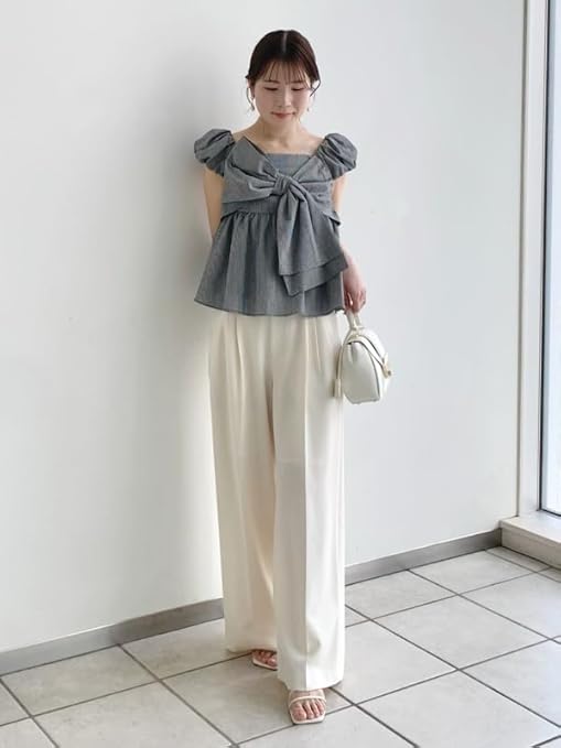 新品タグ付 フレイアイディー リボンディテールトップス 1(M)ホワイト FRAY I.D｜リボンディテールトップス | Rakuten Fashion(楽天